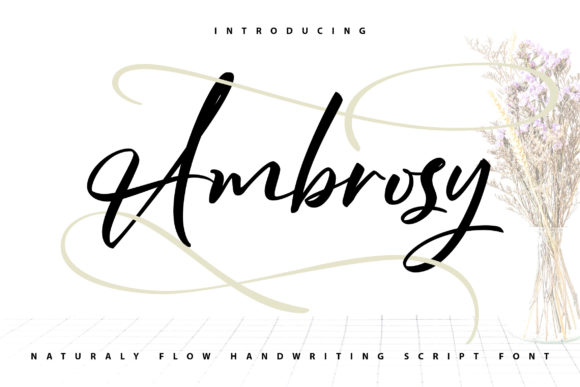 Ambrossy Font: A Stylish Script for Craft Projects