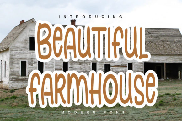 Beautiful Farmhouse Typeface for Modern Editorial Design