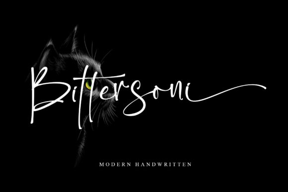 Bittersoni Script Font for Beautiful, Readable Crafts