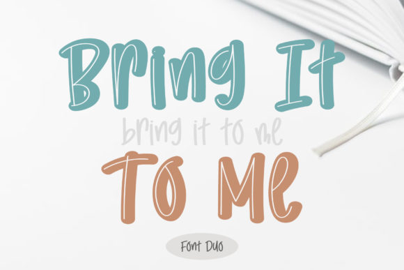Bring It to Me: A Modern Script Typeface for Editorial Design