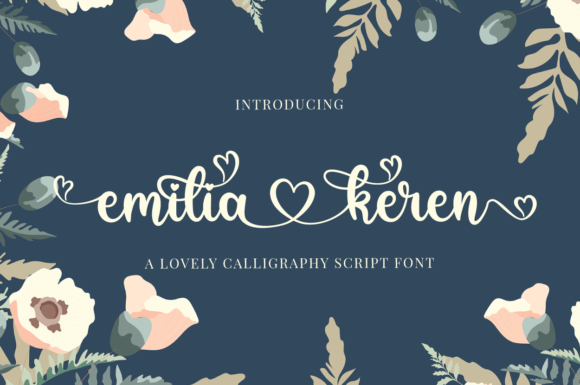 Emilia Keren: Elevate Campaign Visuals with Romantic Script Typography