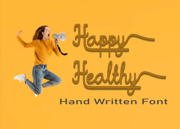 Happy Healthy Font: A Playful Script for Creative Makers