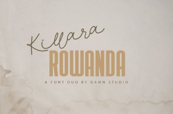Killara Rowanda: A Modern Script Typeface for Editorial Design