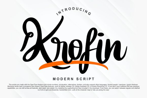 Krofin: A Script Font That Elevates Editorial Design