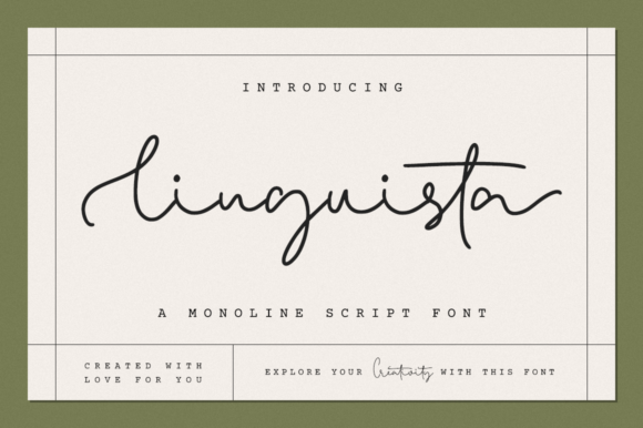 Linguista: A Script Font for Elegant Web Design
