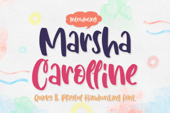 Marsha Carolline: The Playful Typeface for Handmade Brand Identity