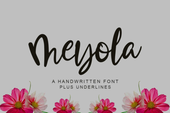 Meyola Font: A Graceful Script for Editorial Design
