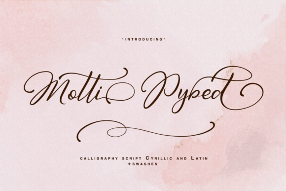 Motty Pybed: A Handwritten Font for Crafting with Charm
