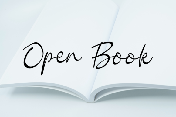 Open Book: A Handwritten Typeface That Elevates Branding with Elegance