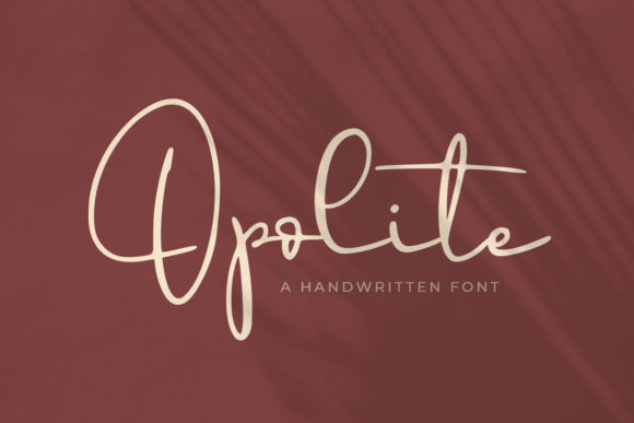 Opolite: A Whimsical Script Font That Brings Personality to Branding
