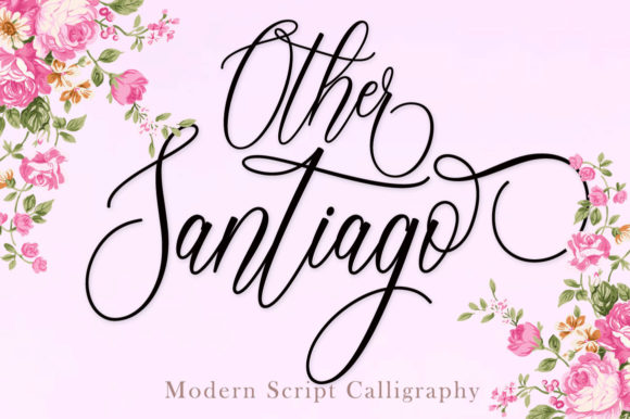 Other Santiago: A Graceful Script Font for Editorial Design