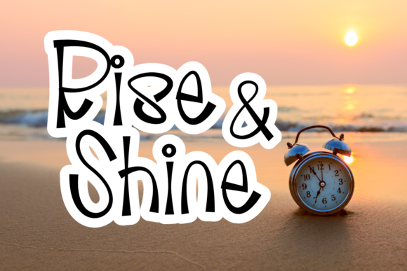 Rise and Shine: A Handwritten Font for Crafting with Charm