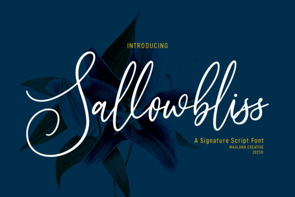 Sallowbliss: A Handwritten Typeface That Elevates Brand Identity