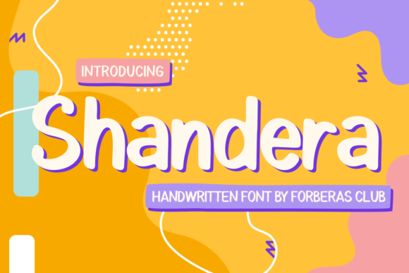 Shandera: A Playful Handwritten Font for Editorial Design