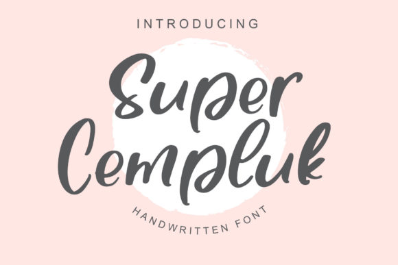 Super Cempluk: A Beautiful Script Font for Business Branding