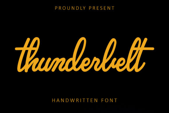 Thunderbelt: A Handwritten Font for Authentic Brand Identity