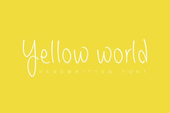 Yellow World Font: A Handwritten Typeface for Real Makers